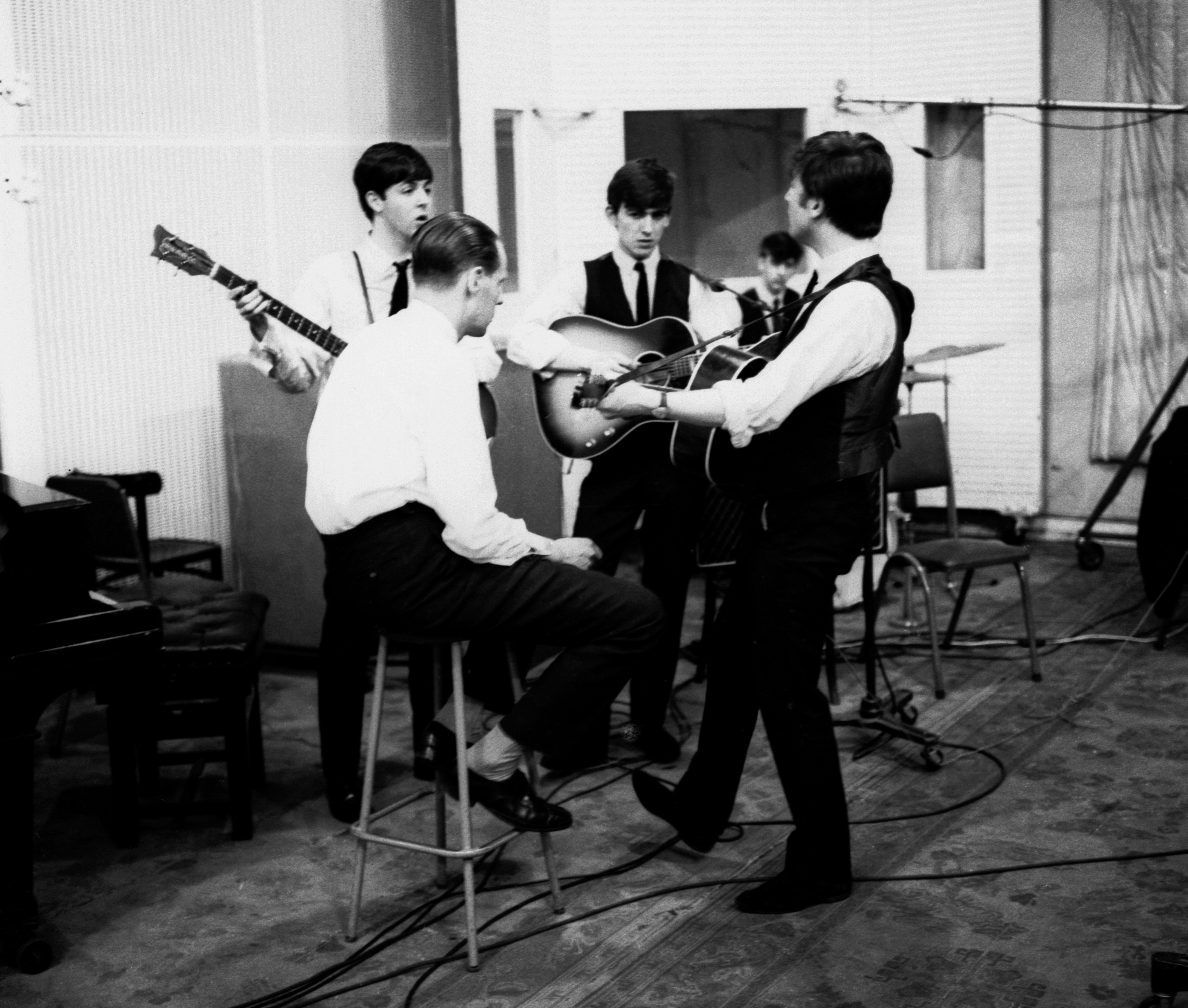 George Martin and beatles