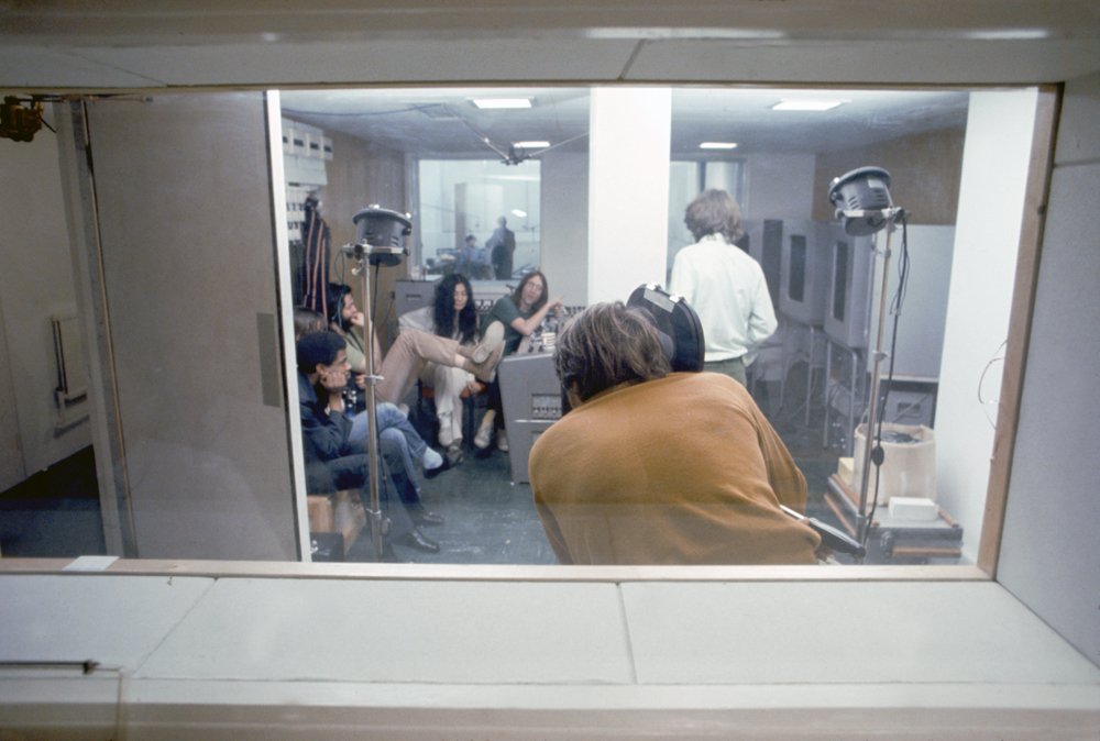 In the studio during filming Let It Be