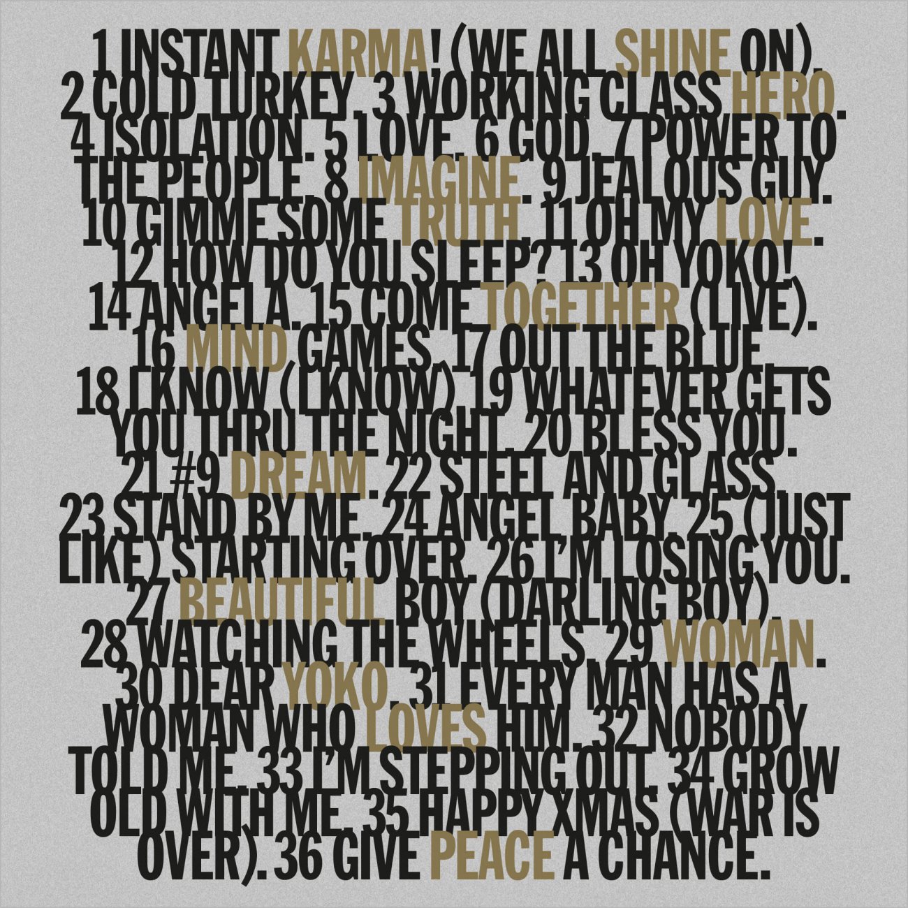 JOHN LENNON. GIMME SOME TRUTH. THE ULTIMATE MIXES. JOHN LENNON. GIMME SOME TRUTH. THE ULTIMATE MIXES.