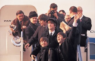 The Beatles arrive in NY