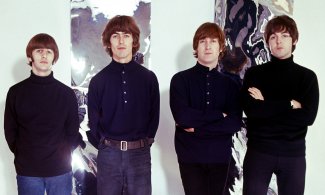 The Beatles in the photo studio 1965