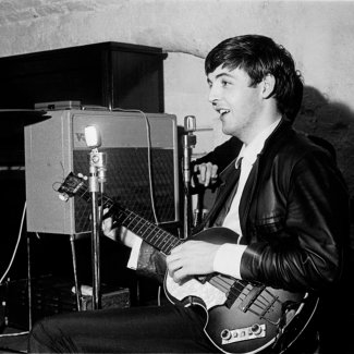 Paul rehearsing at the Cavern