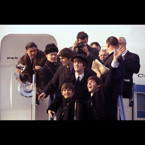 the beatles depart for the usa