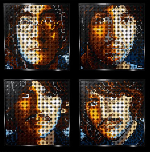 john lennon lego art